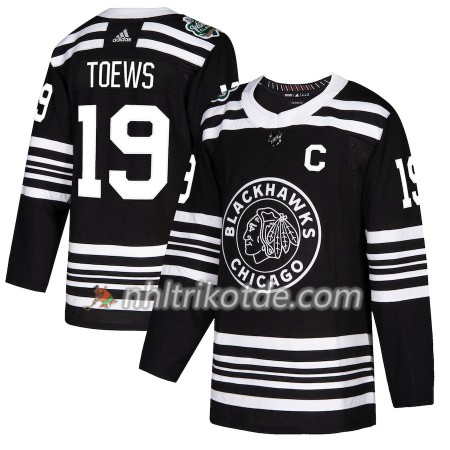 Chicago Blackhawks Trikot Jonathan Toews 19 2019 Winter Classic Adidas Schwarz Authentic - Herren